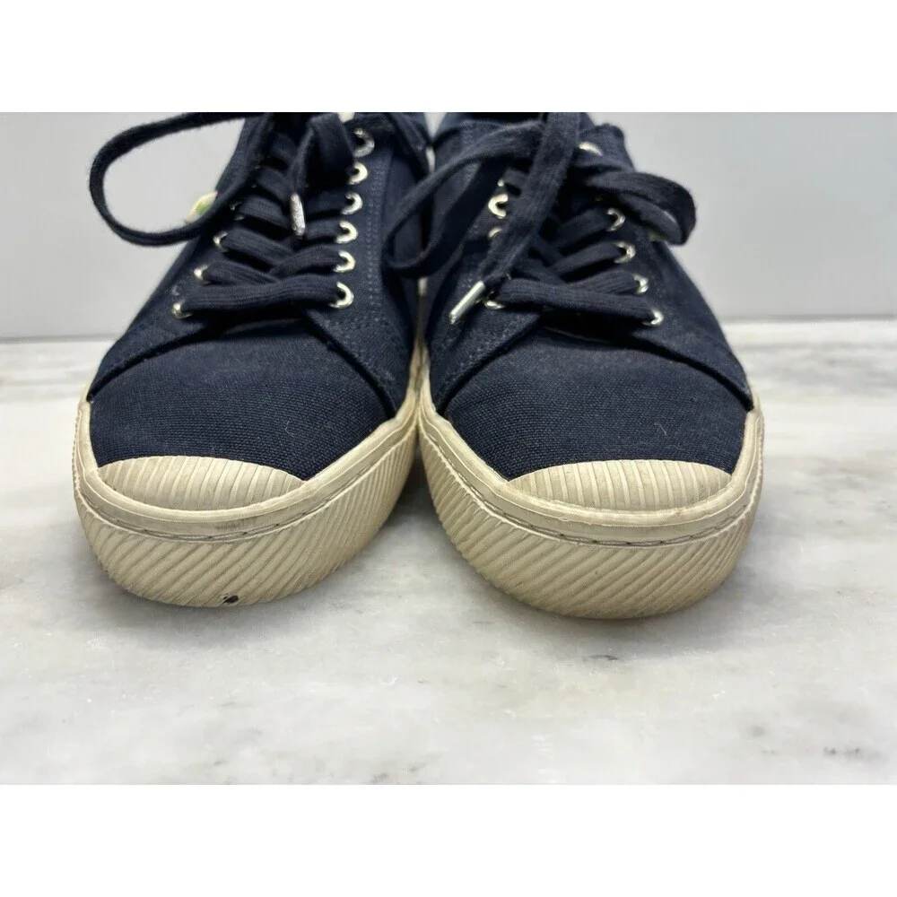 Cariuma Rio Brazil Low Navy Canvas Sneakers Shoe Mens 12 Women’s 13.5 Blue